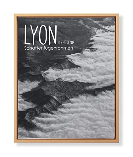 BIRAPA Lyon Keilrahmen für Canvas 25x25 cm in Buche, Rahmen für Leinwände, Leerrahmen für Leinwand, Schattenfugenrahmen für Keilrahmen, Leinwand Rahmen von BIRAPA