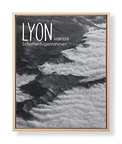 BIRAPA Lyon Keilrahmen für Canvas 30x40 cm in Ahorn, Rahmen für Leinwände, Leerrahmen für Leinwand, Schattenfugenrahmen für Keilrahmen, Leinwand Rahmen von BIRAPA