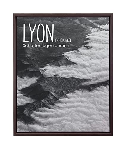 BIRAPA Lyon Keilrahmen für Canvas 58x75 cm in Eiche Dunkel, Rahmen für Leinwände, Leerrahmen für Leinwand, Schattenfugenrahmen für Keilrahmen, Leinwand Rahmen von BIRAPA