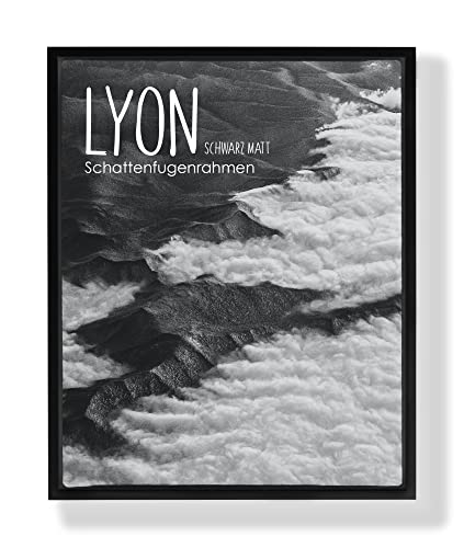 BIRAPA Lyon Keilrahmen für Canvas 25x30 cm in Schwarz Matt, Rahmen für Leinwände, Leerrahmen für Leinwand, Schattenfugenrahmen für Keilrahmen, Leinwand Rahmen von BIRAPA