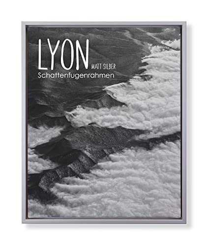 BIRAPA Lyon Keilrahmen für Canvas 30x40 cm in Mattsilber, Rahmen für Leinwände, Leerrahmen für Leinwand, Schattenfugenrahmen für Keilrahmen, Leinwand Rahmen von BIRAPA