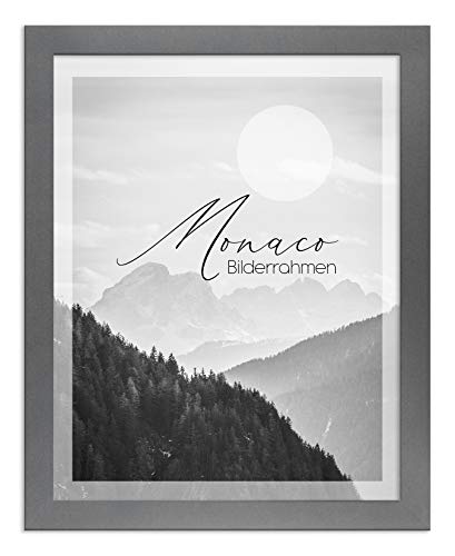 BIRAPA Monaco Bilderrahmen 33x48 cm Grau Schlicht - Bilderrahmen, Posterrahmen, Wechselrahmen, Bilderrahmen Modern von BIRAPA