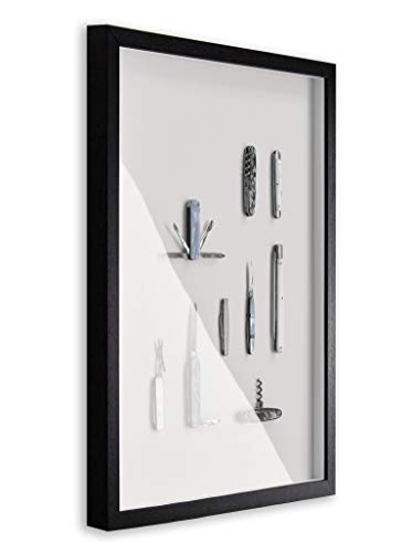 BIRAPA Objektrahmen Talon SPACE 30x90 cm Schwarz Gemasert 3D Bilderrahmen zum Befüllen von BIRAPA