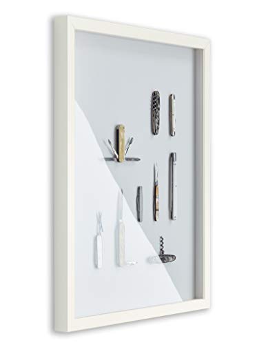 BIRAPA Objektrahmen Talon SPACE 40x70 cm Weiß Matt 3D Bilderrahmen zum Befüllen von BIRAPA