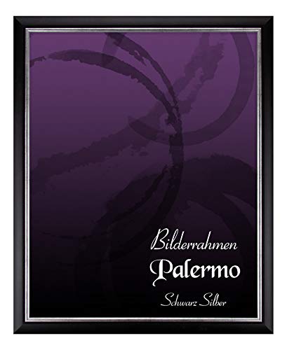 BIRAPA Palermo Bilderrahmen 21x29,7 cm (DIN A4) Schwarz Silber - Silberner Bilderrahmen, Bilderrahmen Antik, Bilderrahmen Vintage BIRAPA Palermo Bilderrahmen 21x29,7 cm (DIN A4) Schwarz Silber - Silberner Bilderrahmen, Bilderrahmen Antik, Bilderrahmen Vintage von BIRAPA