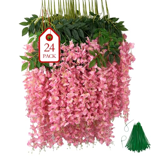 BIRDDIE 24 Stück Künstliche Glyzinien Hängende Blumen Kunstblumen Hängend Wie Echt Künstlich Hängeblumen für Outdoor Draußen Balkon Garten Hochzeit BIRDDIE 24 Stück Künstliche Glyzinien Hängende Blumen Kunstblumen Hängend Wie Echt Künstlich Hängeblumen für Outdoor Draußen Balkon Garten Hochzeit von BIRDDIE