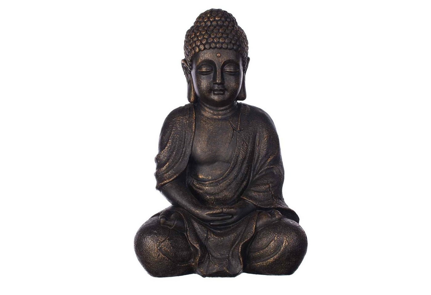 BIRENDY Buddhafigur Buddha B4018S Bronze Figur XL37cm hoch Statue groß Büste feine Strukturen von BIRENDY