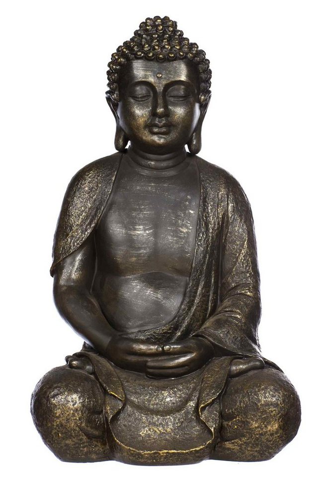 BIRENDY Buddhafigur Buddha NF13106 Bronze Figur XL44cm hoch Statue groß Büste feine Strukturen von BIRENDY