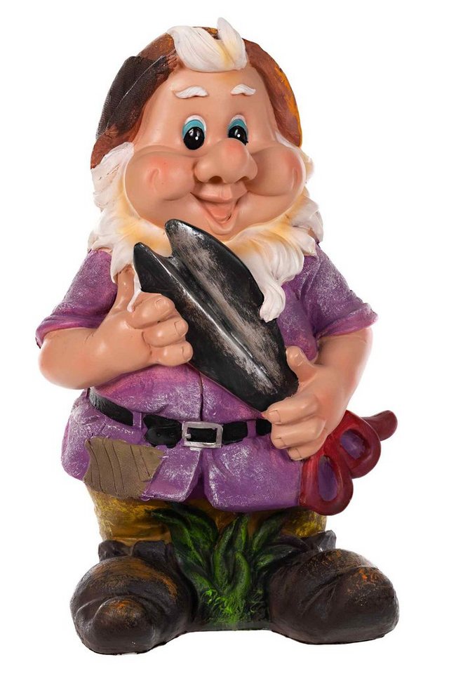 BIRENDY Dekofigur RIESIGER Zwerg Gartenzwerg XXL Gartenwichtel NF14286 Gartenfigur 41cm von BIRENDY