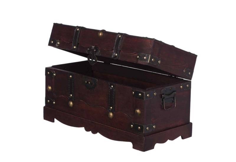 BIRENDY Dekoobjekt FD0432 Truhe Holztruhe Schatzkiste Kiste Piratenkiste Holzbox von BIRENDY