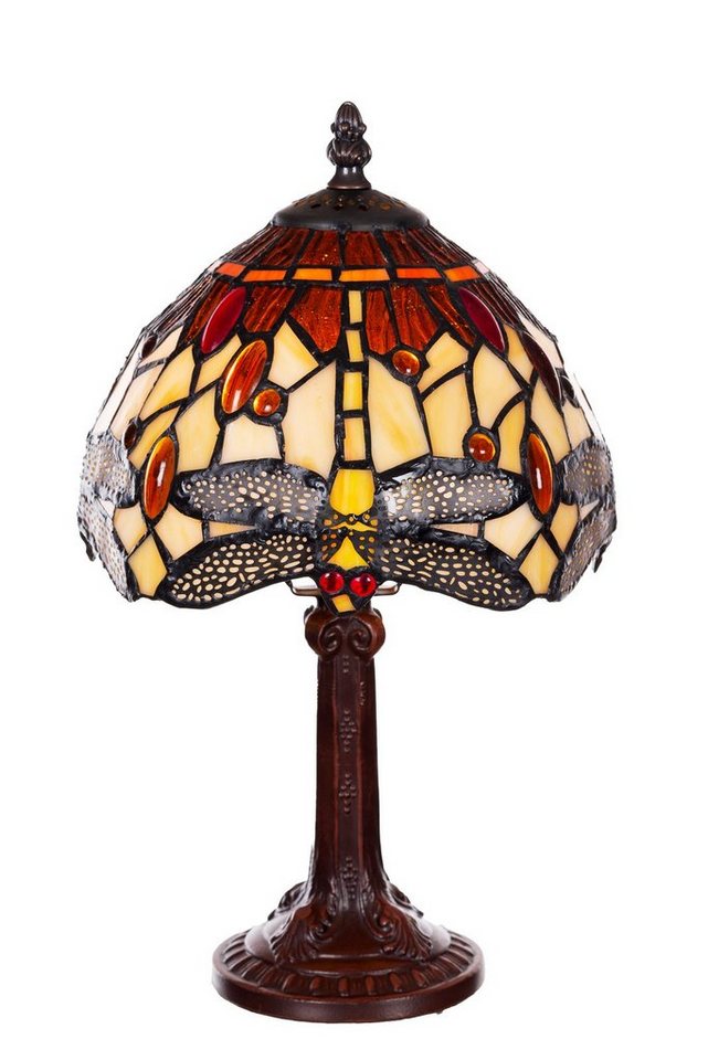 BIRENDY Stehlampe Birendy Tischlampe Tiffany Libelle groß Tiff157 Motiv Lampe von BIRENDY