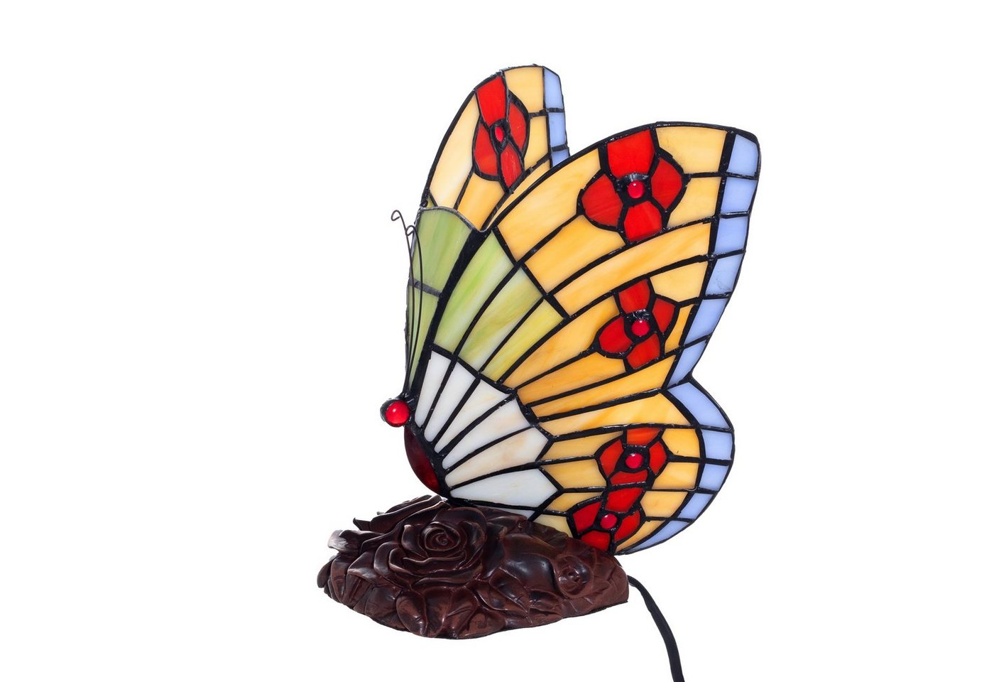 BIRENDY Stehlampe Tischlampe Tiffany-Style Schmetterling 203 Leuchte Dekorationslampe von BIRENDY