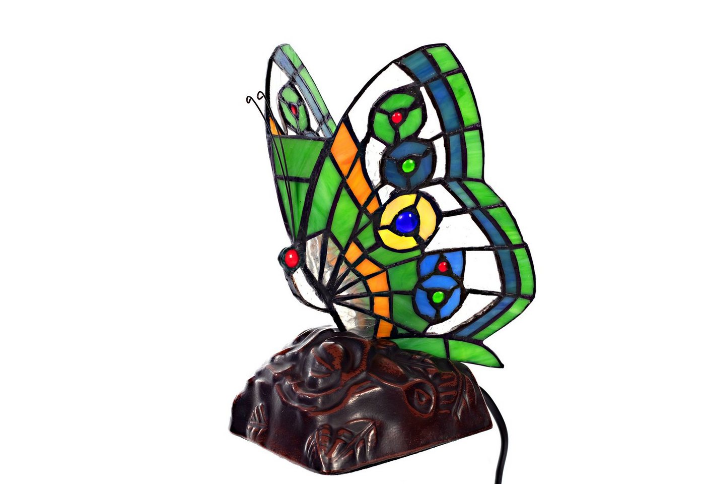 BIRENDY Stehlampe Tischlampe Tiffany-Style Schmetterling 204 Leuchte Dekorationslampe von BIRENDY