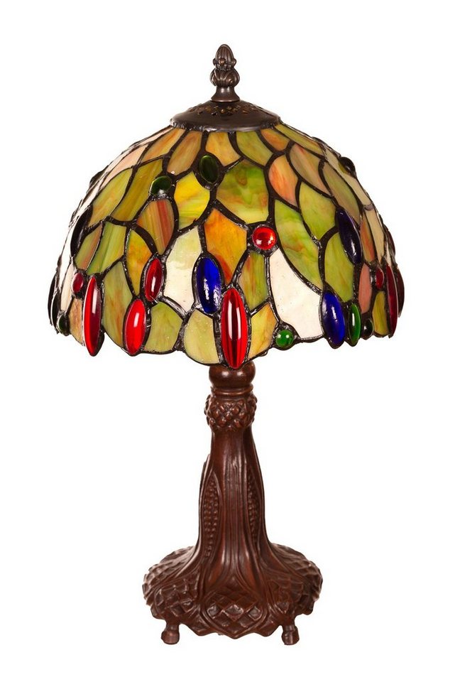BIRENDY Stehlampe Tischlampe Tiffany Style Steinchen Ti147 Motiv Lampe Dekorationslampe von BIRENDY