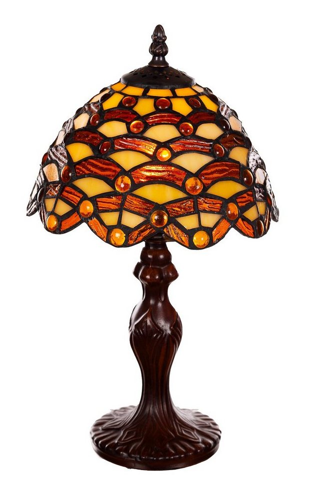 BIRENDY Stehlampe Tischlampe Tiffany Waben Steine Ti156 Motiv Lampe Dekorationslampe von BIRENDY