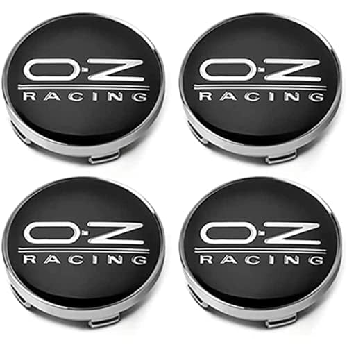 4 Stück Auto Nabendeckel für OZ Racing 60mm, Nabenkappen mit Logo Radnabenkappen Wasserdicht Staubdicht Anti Rost Felgendeckel Auto Accessoires, B Black2 4 Stück Auto Nabendeckel für OZ Racing 60mm, Nabenkappen mit Logo Radnabenkappen Wasserdicht Staubdicht Anti Rost Felgendeckel Auto Accessoires, B Black2 von BIRNN
