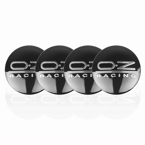 BIRNN 4 Stück Auto Nabendeckel für O.Z OZ Racing 56.5mm, Nabenkappen mit Logo Radnabenkappen Wasserdicht Staubdicht Anti Rost Felgendeckel Auto Accessoires von BIRNN