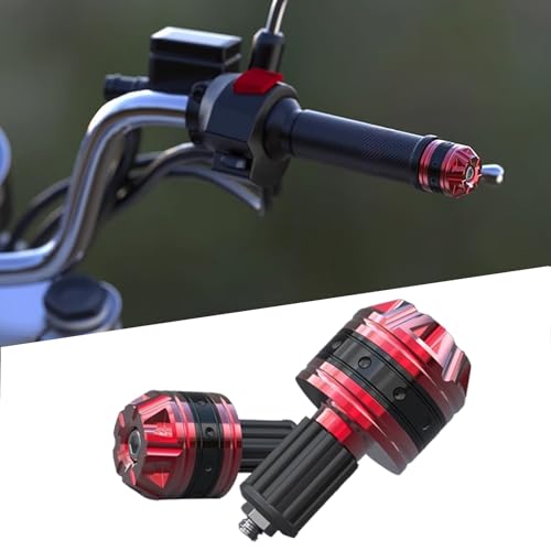 Motorrad Lenkerstecker für Kawasaki KX 112 2022 2023 2024 2025, Motorrad Hand Bar End Handle Grips End Hand Cap, Verbessert Griffigkeit und Stil, Motorrad Lenkerenden, C Red Motorrad Lenkerstecker für Kawasaki KX 112 2022 2023 2024 2025, Motorrad Hand Bar End Handle Grips End Hand Cap, Verbessert Griffigkeit und Stil, Motorrad Lenkerenden, C Red von BIRNN