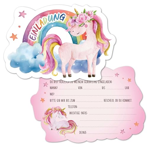 BIROYAL 12 Einladungskarten Kindergeburtstag Mädchen, Geburtstagseinladungen Kinder, Einladungen Kindergeburtstag Mädchen, Geburtstag einladungskarten Einhorn BIROYAL 12 Einladungskarten Kindergeburtstag Mädchen, Geburtstagseinladungen Kinder, Einladungen Kindergeburtstag Mädchen, Geburtstag einladungskarten Einhorn von BIROYAL