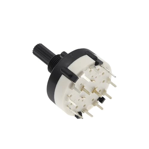 10PCS RS26 2 POLE 6 Position Rotary Band Switch Handle Length 21MM Axis Band Switch von BIRXPMOS
