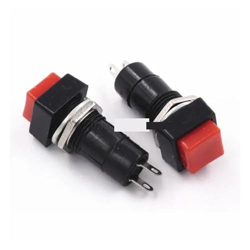 10PCS Reset Switch PBS-12B OFF-(ON) Normally open no locked 250VAC 1A Push Button von BIRXPMOS