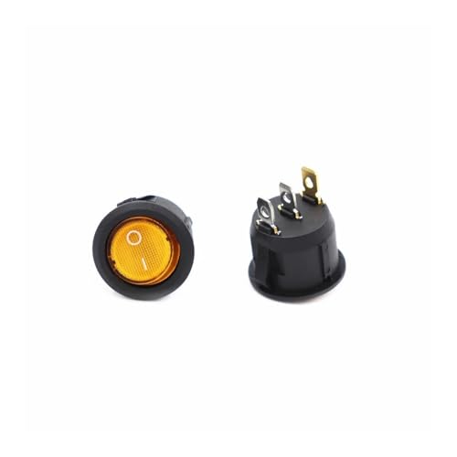 1Pcs yellow KCD1 220v ON/OFF 3Pin Round Rocker Switch LED illuminated With light, light switch 1Pcs yellow KCD1 220v ON/OFF 3Pin Round Rocker Switch LED illuminated With light, light switch von BIRXPMOS