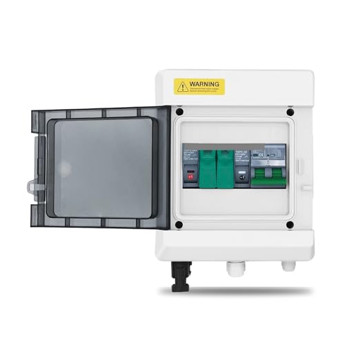 1pc 16A DC MCB Solar photovoltaic PV Combiner Box With Protection 6way 1 input 1 out DC 600V Fuse MCB SPD von BIRXPMOS
