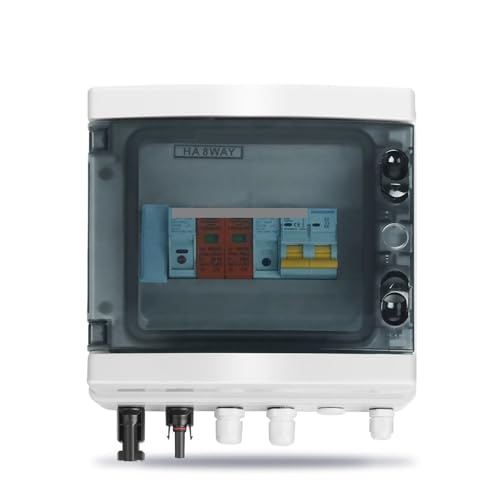 1pc 20A DC MCB Solar photovoltaic PV Combiner Box With Protection 1 input 1 out DC 600V Fuse MCB SPD von BIRXPMOS
