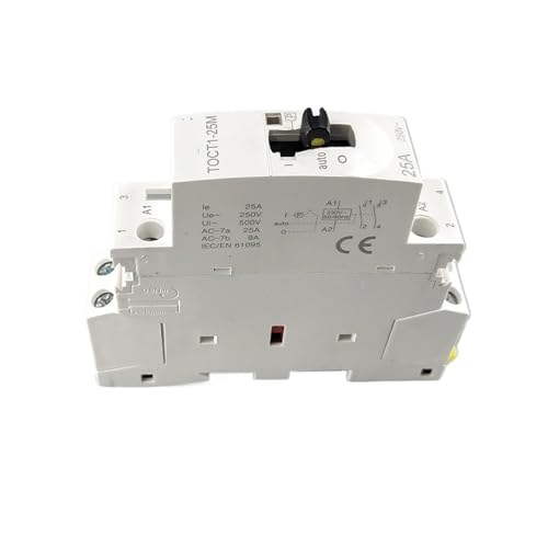 1pc 2P 25A 2NO 220V/230V 50/60HZ Din rail contactor with Manual Control Switch von BIRXPMOS