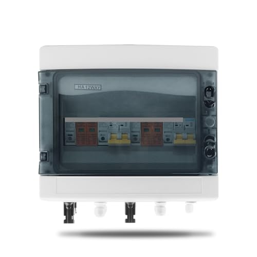 1pc 32A DC MCB Solar photovoltaic PV Combiner Box With Protection 2 input 2 out DC 600V Fuse MCB SPD von BIRXPMOS