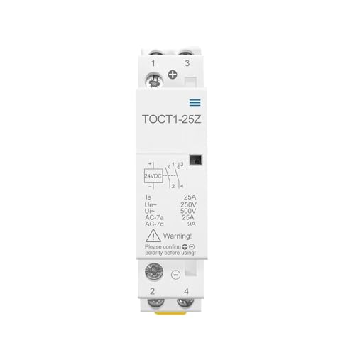1pc Din rail DC 12V 2NO AC Modular contactor TOCT1-25-Z von BIRXPMOS