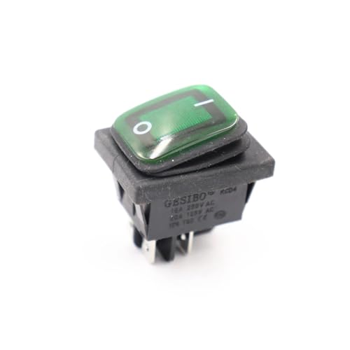 1pcs 4pin LED green on off KCD4 switch 2 file with lights rocker power switch LED 12V von BIRXPMOS