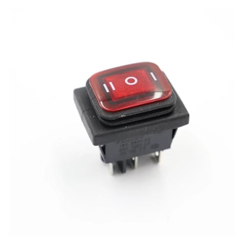 1pcs 6pin LED red on off KCD4 switch with lights power switch LED 12V von BIRXPMOS