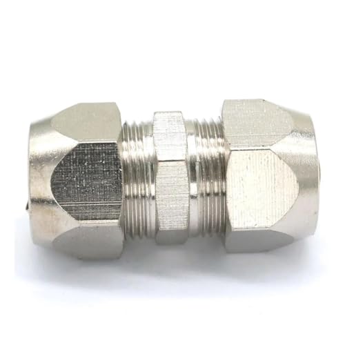 2pcs Fit Tube O/D 12mm Equal Nikel Plated Brass Ferrule Pneumatic Air Compression Fitting Adapter 2pcs Fit Tube O/D 12mm Equal Nikel Plated Brass Ferrule Pneumatic Air Compression Fitting Adapter von BIRXPMOS