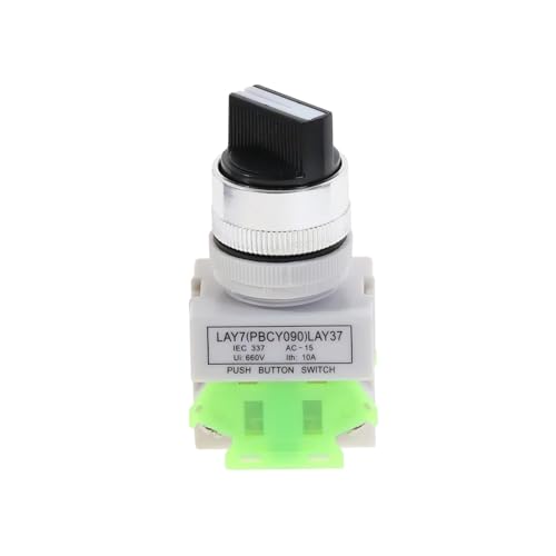 5Pcs LAY37-11X2 Ui660V 2 Position Industrial Selector Rotary Switch von BIRXPMOS