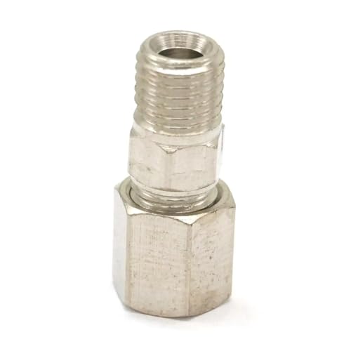 5pcs M8 Metric Male Thread Brass Fit 4mm OD Tube Coupler Adapter Connector Compression fitting For Tubing von BIRXPMOS