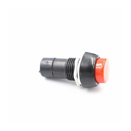 6pcs Red PBS-11B Momentary 12mm round small button switch without lock 3A 250V von BIRXPMOS