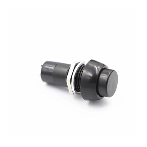 6pcs black PBS-11B Momentary 12mm round small button switch without lock 3A 250V von BIRXPMOS