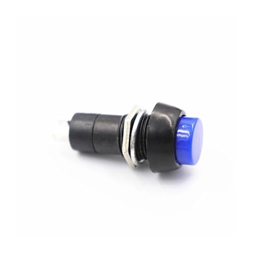 6pcs blue PBS-11A self-locking 12mm round small button switch without lock 3A 250V von BIRXPMOS