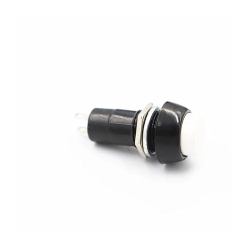 6pcs white PBS-11A self-locking 12mm round small button switch without lock 3A 250V von BIRXPMOS