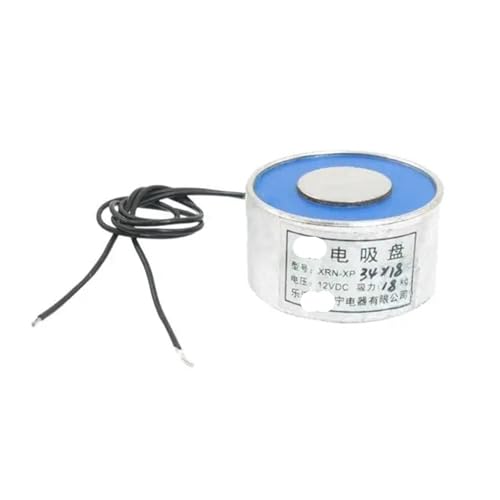 BIRXPMOS 1.3" x 0.7" 34mm x 18mm 18kg 40LB 180N Sucking Sucked Disc Solenoid Lift Holding Lifting Magnet Electromagnet 12V DC BIRXPMOS 1.3" x 0.7" 34mm x 18mm 18kg 40LB 180N Sucking Sucked Disc Solenoid Lift Holding Lifting Magnet Electromagnet 12V DC von BIRXPMOS