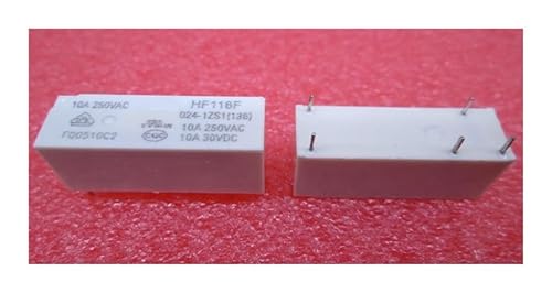 BIRXPMOS 10PCS, Relay HF118F 024-1ZS1 JQX-118F 024-1ZS1 HF118F-024-1ZS1 HF118F0241ZS1 0241ZS1 24VDC DC24V 24V DIP5 BIRXPMOS 10PCS, Relay HF118F 024-1ZS1 JQX-118F 024-1ZS1 HF118F-024-1ZS1 HF118F0241ZS1 0241ZS1 24VDC DC24V 24V DIP5 von BIRXPMOS