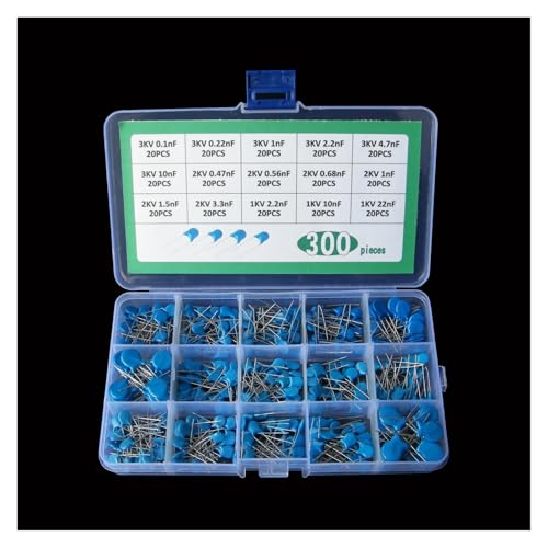 BIRXPMOS 1K 2K 3K 0.1nF-22nF 15 Kinds of high Voltage Ceramic Capacitor Sample Box Ceramic Capacitor Box BIRXPMOS 1K 2K 3K 0.1nF-22nF 15 Kinds of high Voltage Ceramic Capacitor Sample Box Ceramic Capacitor Box von BIRXPMOS