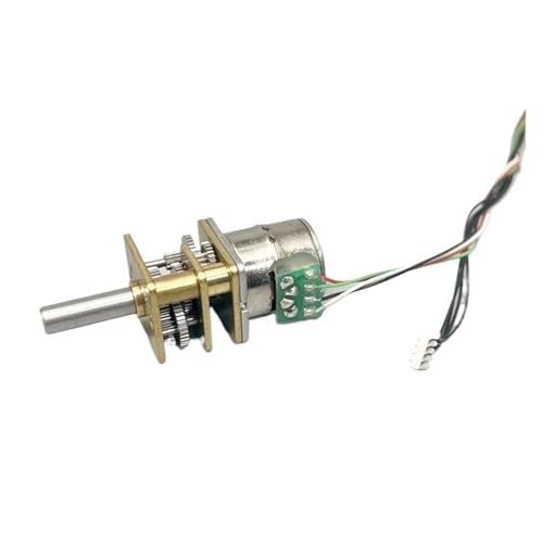 BIRXPMOS 1PC OT-GSM10-066 10BY 10mm Full Metal Gearbox Gear Stepper Electronic Starter 2-Phase 4-Wire Stepping Electronic Starter 1:298 Reduction Ratio D-Shaft von BIRXPMOS