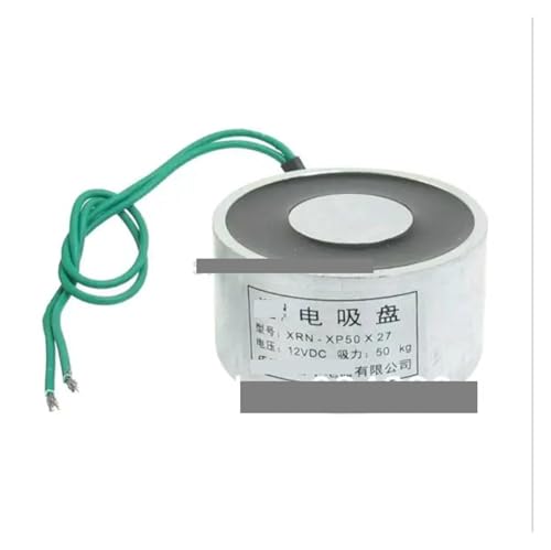 BIRXPMOS DC 12V 24V 50Kg 500N 110LB Lift Holding Sucked Type Disc Solenoid Electromagnet Magnet 50mm x 27mm BIRXPMOS DC 12V 24V 50Kg 500N 110LB Lift Holding Sucked Type Disc Solenoid Electromagnet Magnet 50mm x 27mm von BIRXPMOS