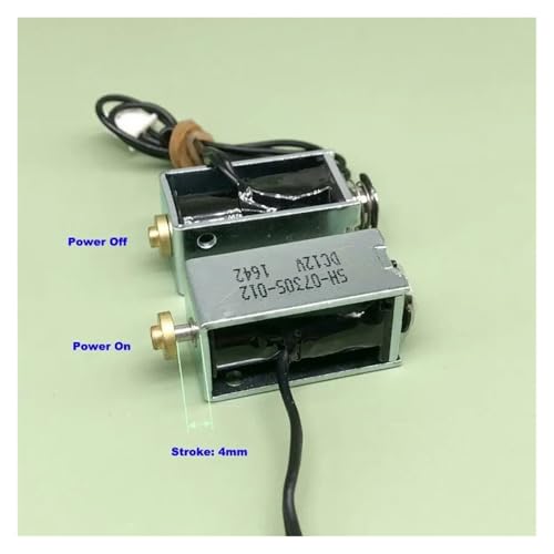BIRXPMOS DC 6V-12V Push Pull Type Plunger Solenoid Electromagnet Impact Motion Magnet Lock BIRXPMOS DC 6V-12V Push Pull Type Plunger Solenoid Electromagnet Impact Motion Magnet Lock von BIRXPMOS