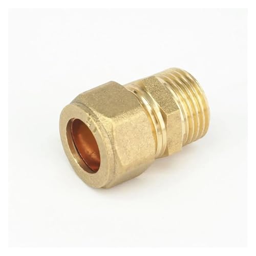 BIRXPMOS Fit Tube O/D 15mm-1/2 BSP Male Brass Ferrule Fitting von BIRXPMOS