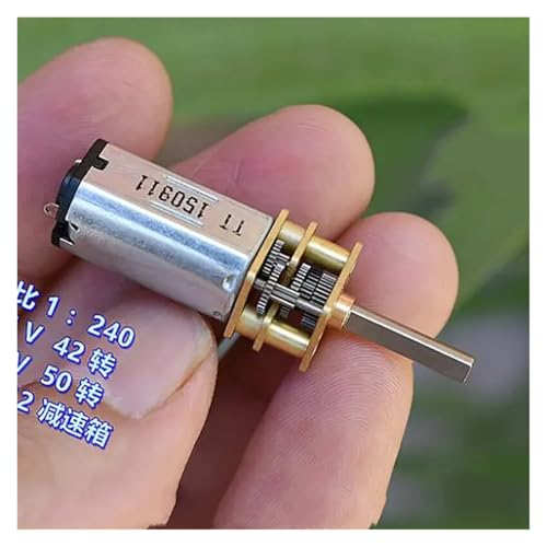 BIRXPMOS N30 Full Metal Gear Electronic Starter DC 3V 5V 6V 50RPM Slow Speed High Large Torque 10mm*12mm Reducer Geared Electronic Starter Ratio 1:240 von BIRXPMOS