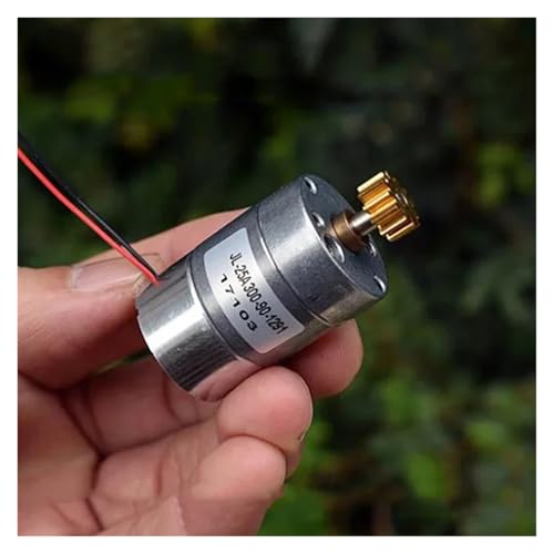 BIRXPMOS ZGA25-300 25mm Full Metal Gearbox Gear Electronic Starter DC 6V-12V 45RPM-92RPM Slow Speed Reduction Electronic Starter 12T Copper Gear DIY Robot Toy von BIRXPMOS