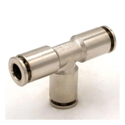Fit Tube O/D 6mm Pneumatic Nickel Brass Tee 3 Way Push In Connector Union Quick Release Air Fitting Plumbing Fit Tube O/D 6mm Pneumatic Nickel Brass Tee 3 Way Push In Connector Union Quick Release Air Fitting Plumbing von BIRXPMOS